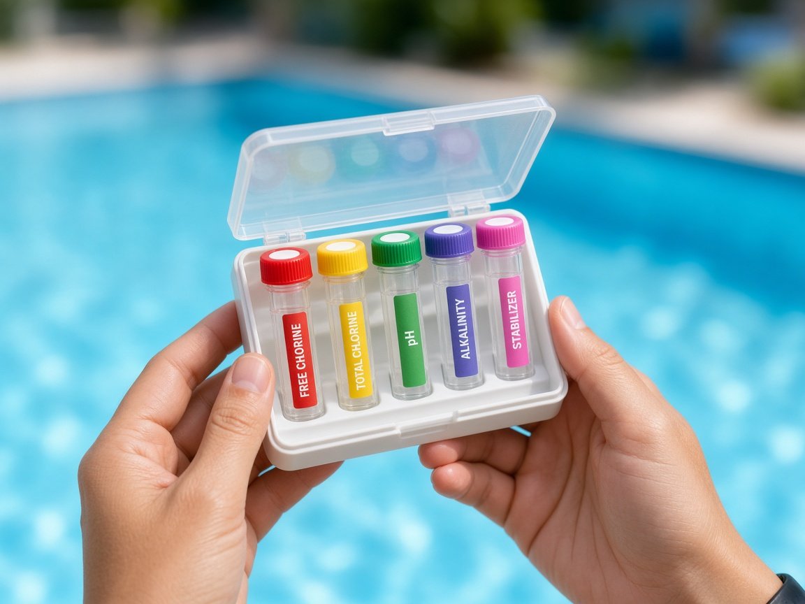 Pool water test kit